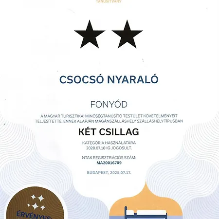 Дом отдыха Csocso Nyaralohaz Фоньод